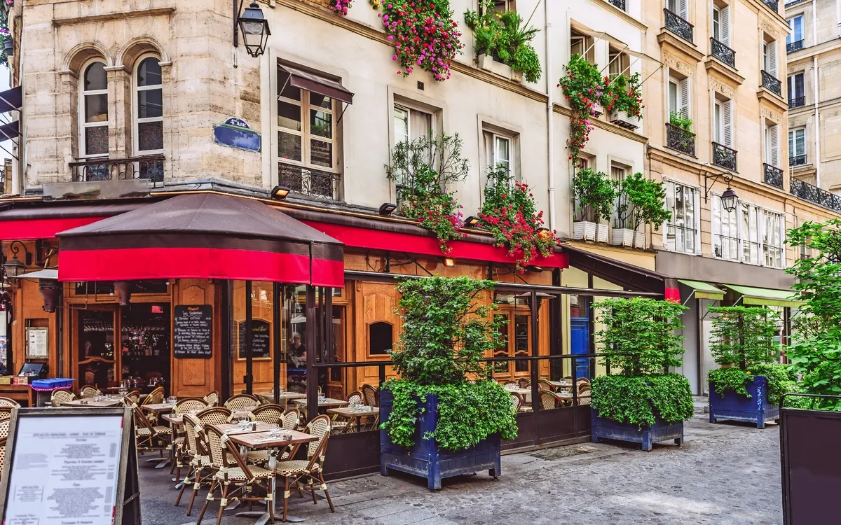 Brasserie in Paris, Frankreich
