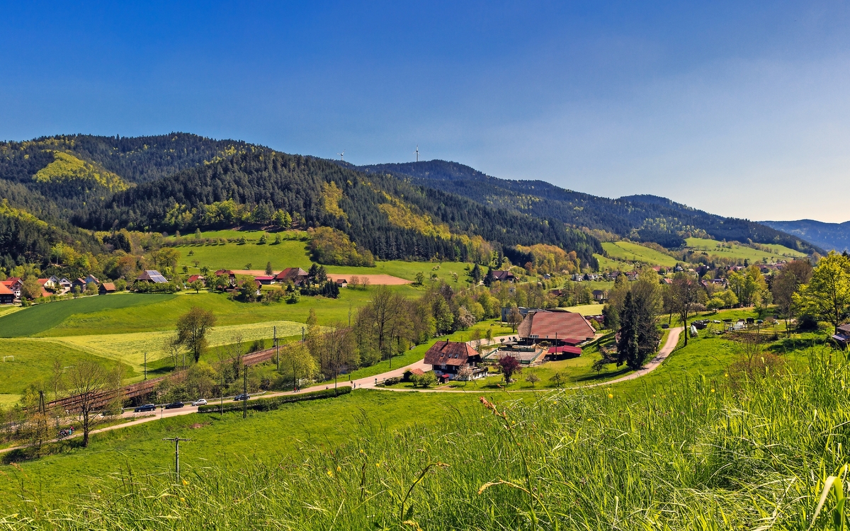 Panoramalandschaft im Gutachtal, Schwarzwald