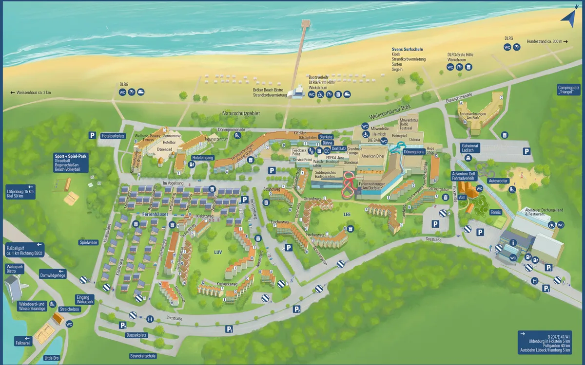 Weissenhäuser Strand Lageplan