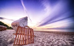 Strandkorb an der Ostsee 