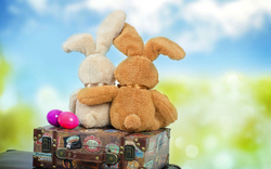 Osterhasen mit Eier