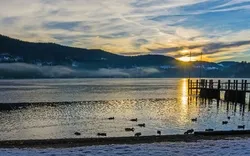 Sonnenuntergang am Titisee