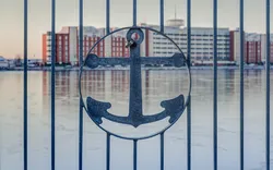 Anker am Hafen von Wilhelmshaven