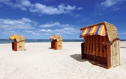 Strandkorb in Friesland