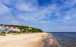 Strand an der Ostseeküste in Bansin auf der Insel Usedom