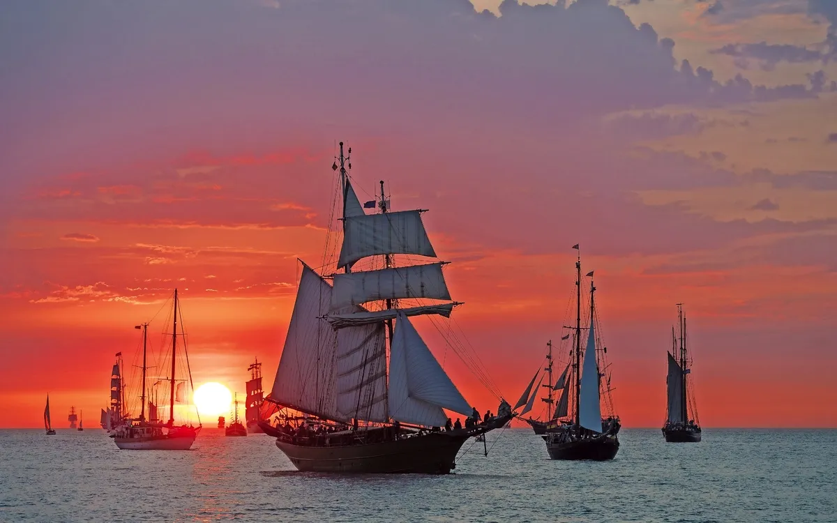 Segelschiffe auf der Hanse Sail
