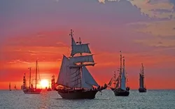 Segelschiffe auf der Hanse Sail