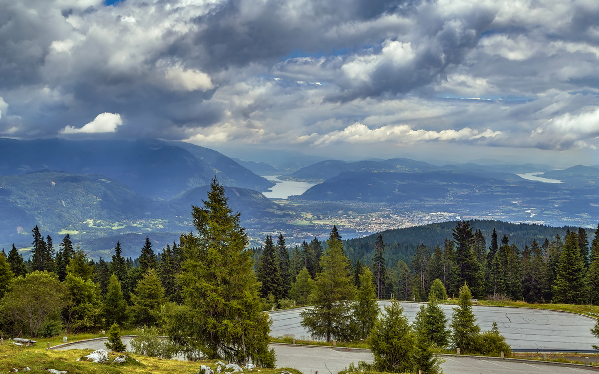 Blick von der Villacher Alpenstraße