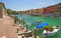 Peschiera Del Garda in der Provinz Venetien am Gardasee, Italien