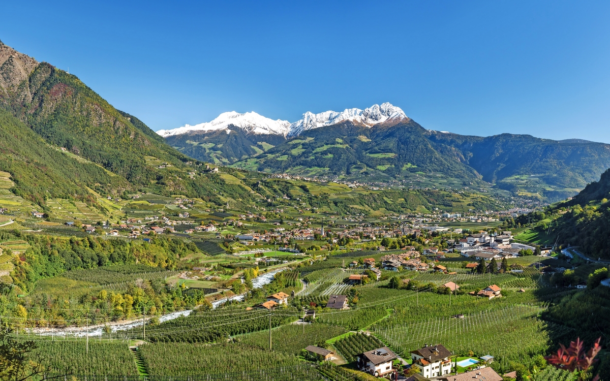 Blick auf Meran/Etschtal