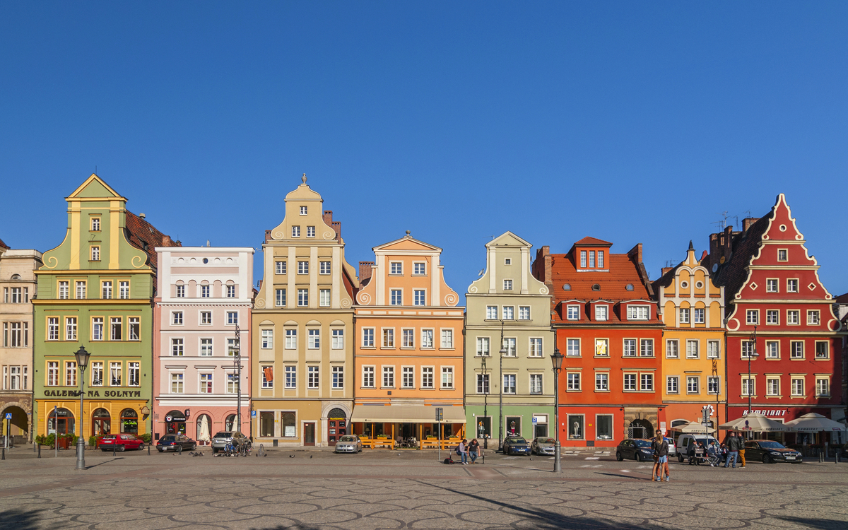 Marktplatz von Breslau, Polen