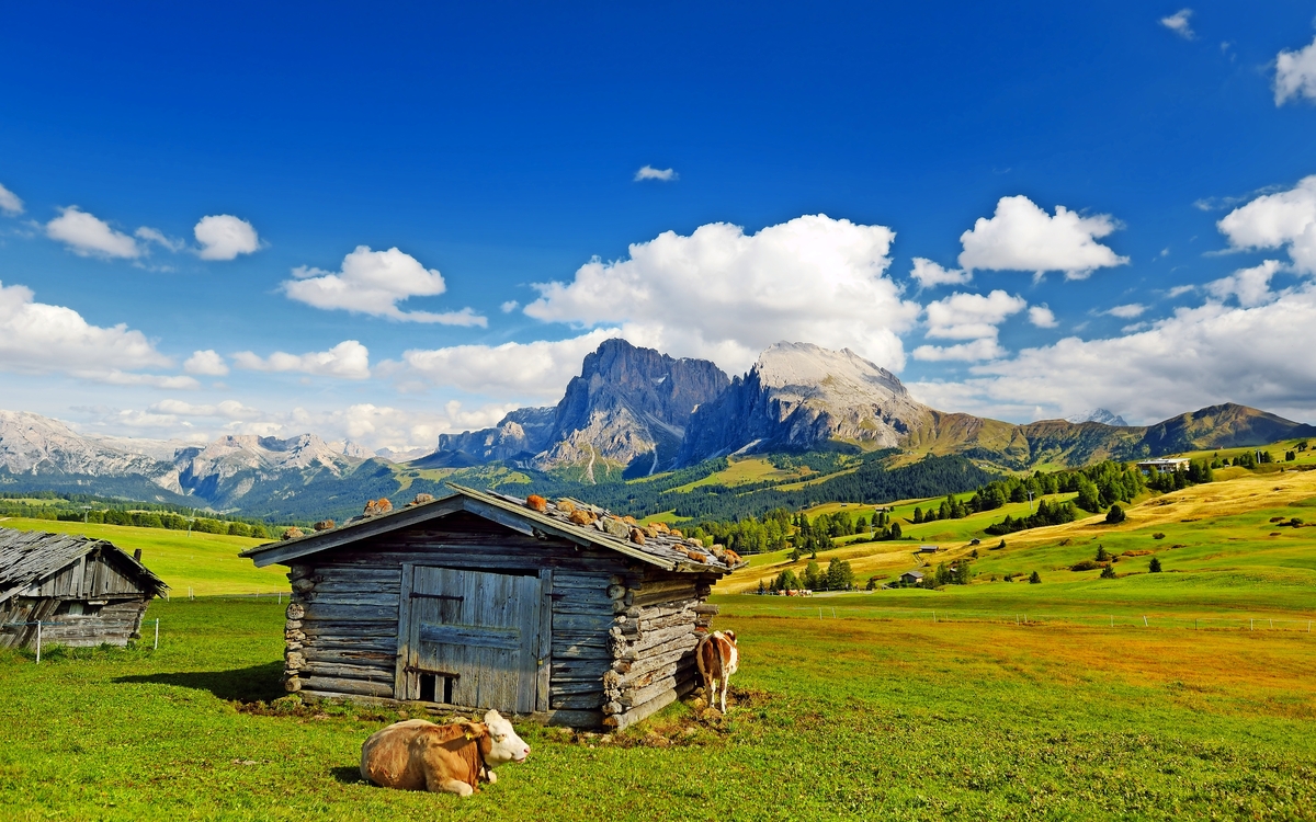 Seiser Alm in Südtirol, Italien