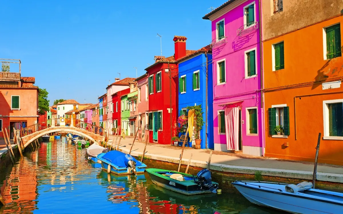 Burano in Venetien, Italien