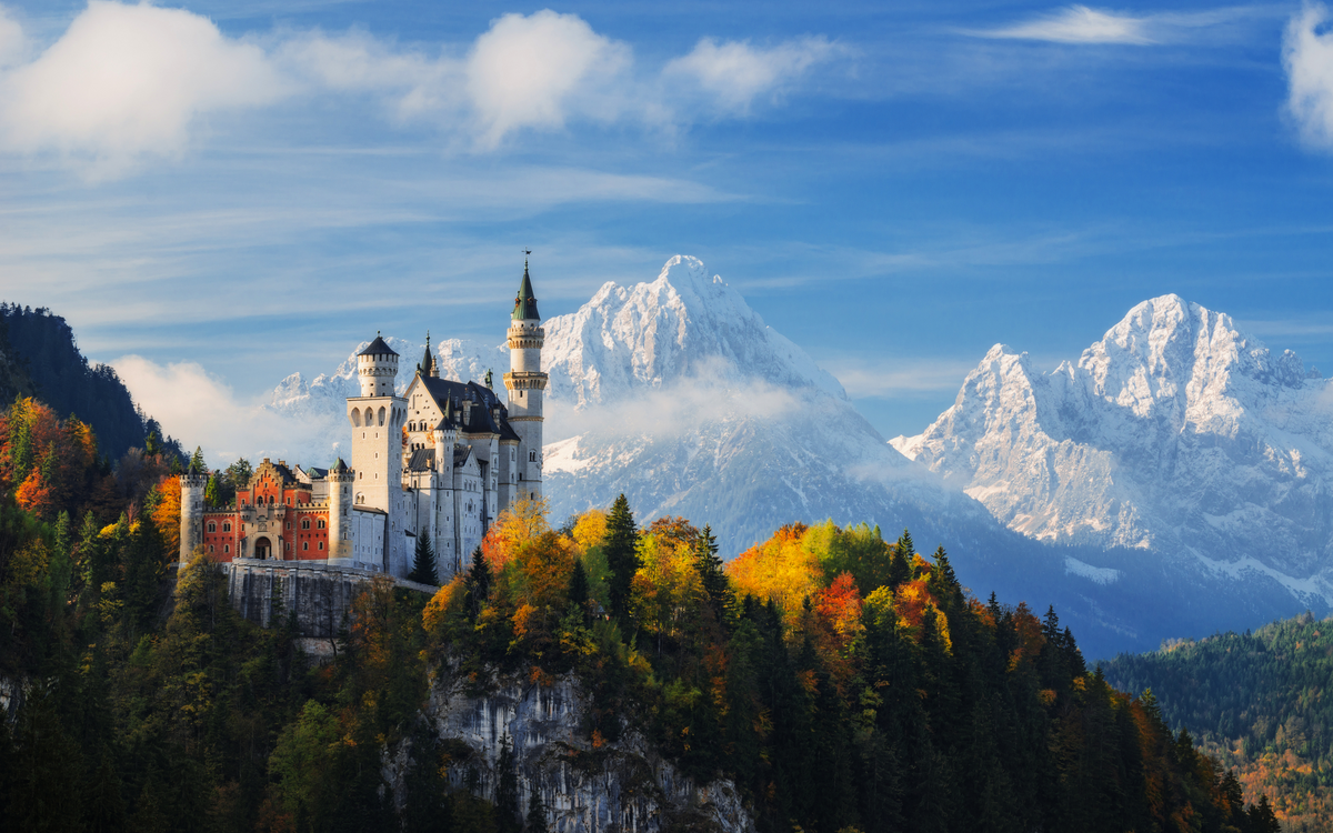 Schloss Neuschwanstein in Bayern, Deutschland