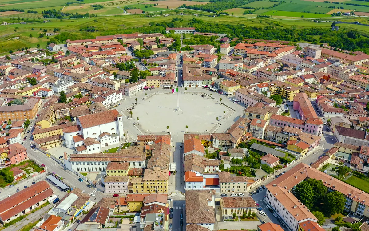 Palmanova mit seinem sternförmigen Grundriss