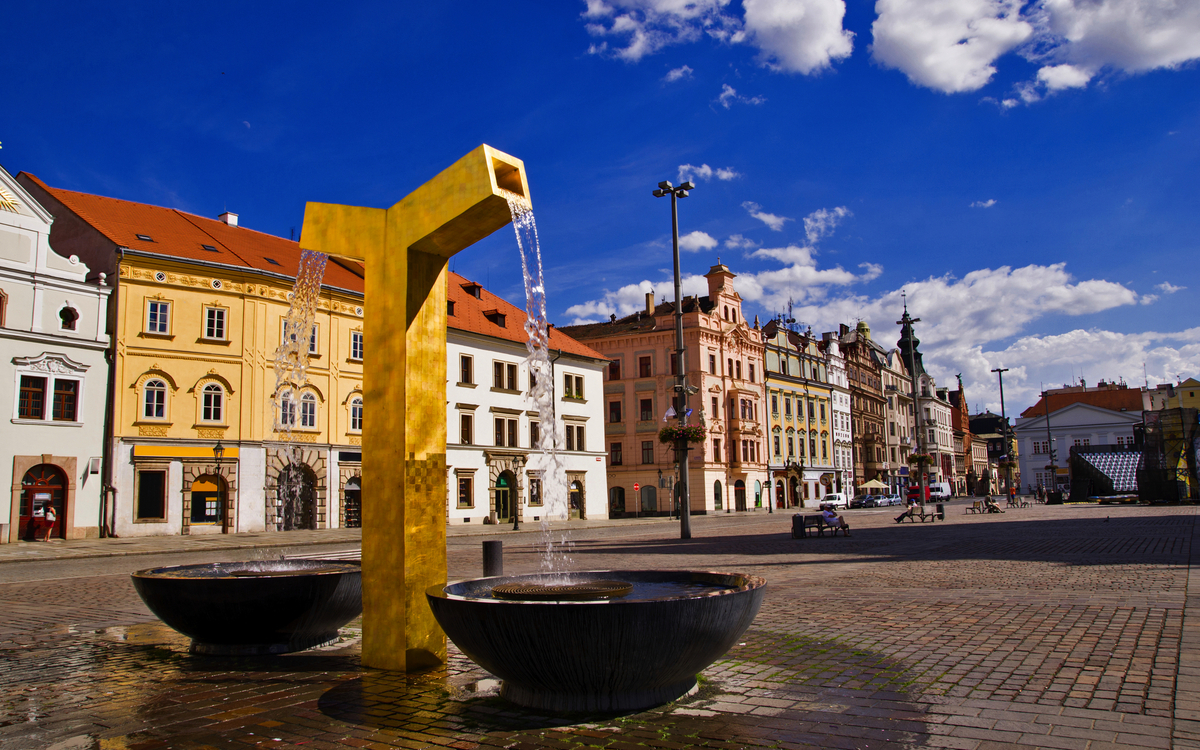 Goldener Brunnen in Pilsen