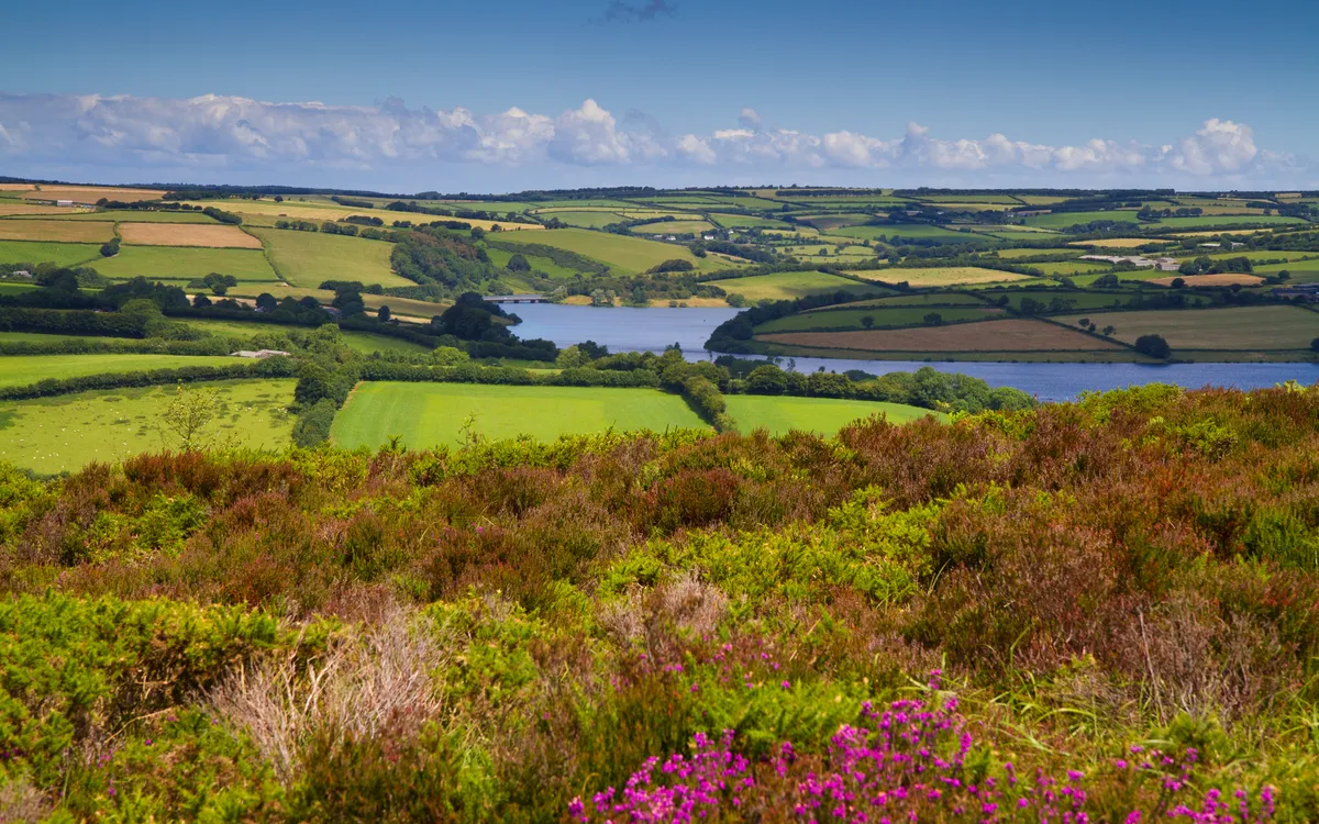 Wimbleball Lake auf Exmoor in Somerset, England