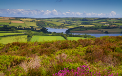 Wimbleball Lake auf Exmoor in Somerset, England