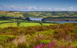 Wimbleball Lake auf Exmoor in Somerset, England