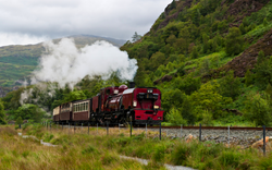 Dampflokomotive in Snowdonia