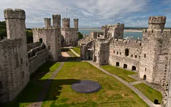Caernarfon Castle in Wales, Vereinigtes Königreich