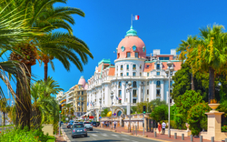 Promenade des Anglais in Nizza, Frankreich