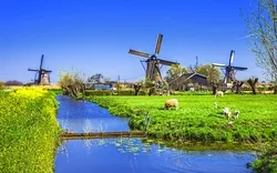 Kinderdijk in Südholland, Niederlande