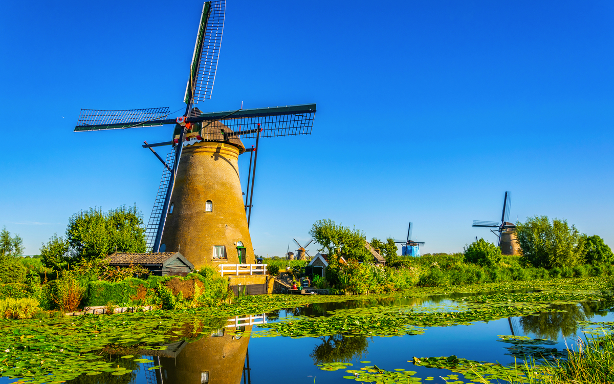 Kinderdijk in den Niederlanden