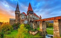 Hunyad Schloß / Corvin Schloss in Hunedoara, Rumänien.