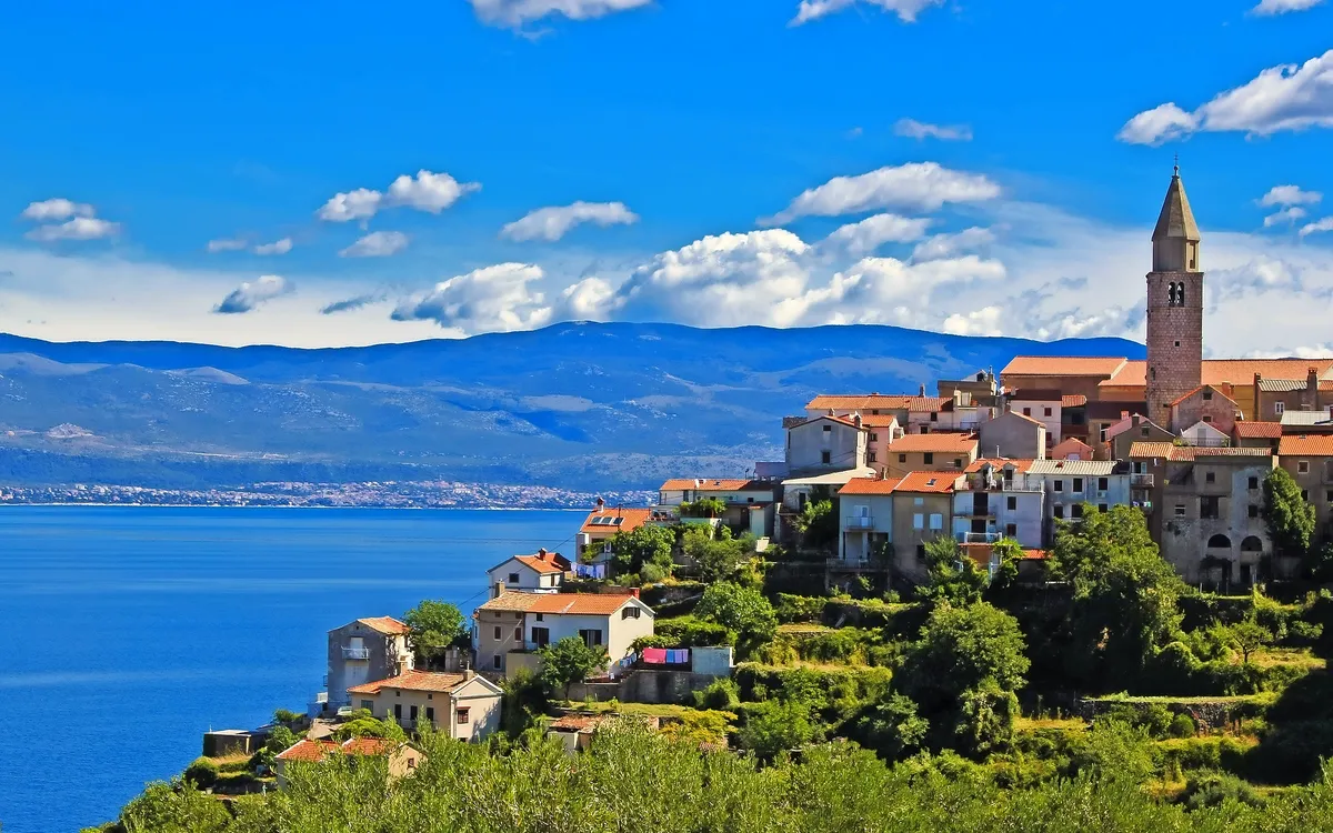 Vrbnik auf der Insel Krk in der Kvarner Bucht, Kroatien