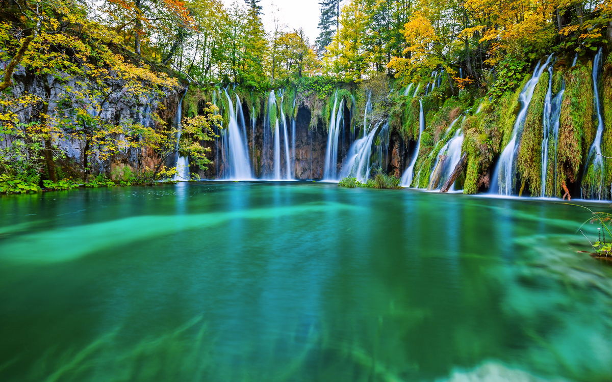 Nationalpark Plitvicer Seen in Dalmatien, Kroatien