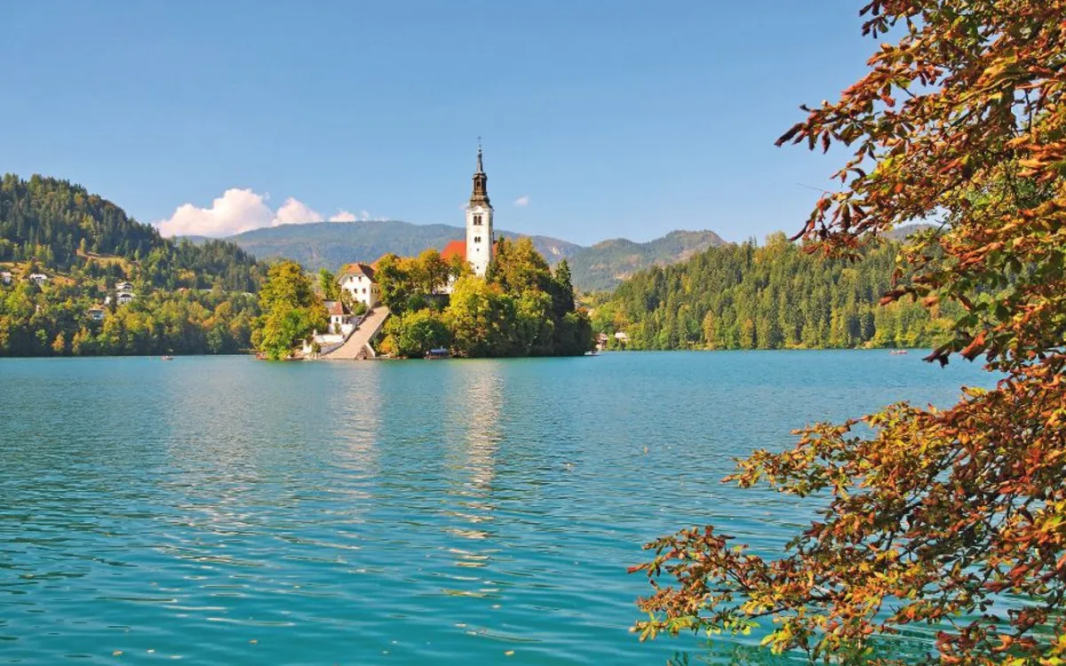 Bleder See in den Julischen Alpen in Slowenien
