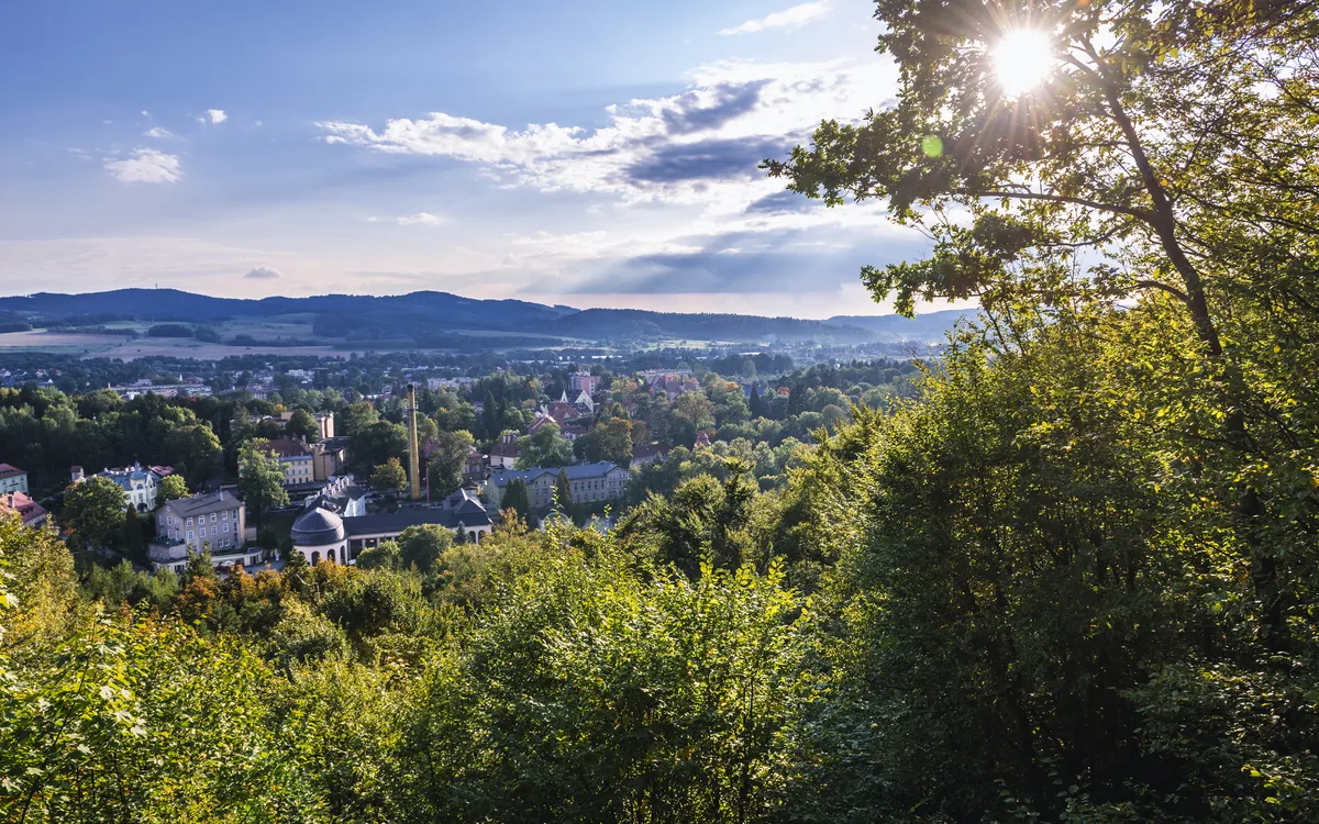 Blick auf den Kurort Kudowa