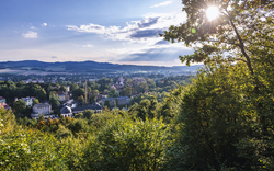 Blick auf den Kurort Kudowa