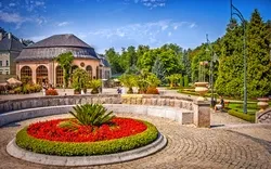 Kurort Kudowa-Zdrój in der Woiwodschaft Niederschlesien in Polen