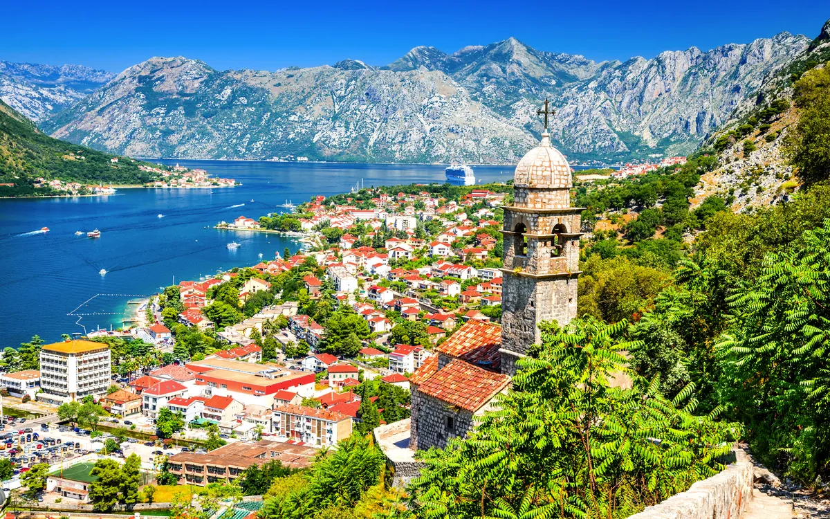Kotor in der Bucht von Kotor, Montenegro
