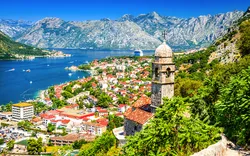 Kotor in der Bucht von Kotor, Montenegro