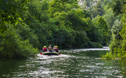 Rafting auf dem Fluss Cetina