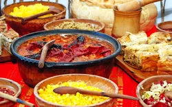 traditionelle Nahrung von Mazedonien