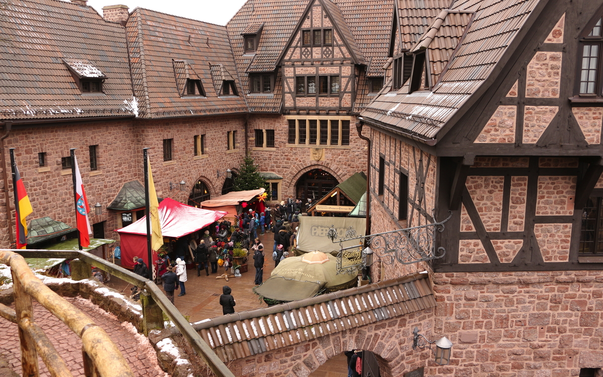 Weihnachtsmarkt auf der Wartburg,