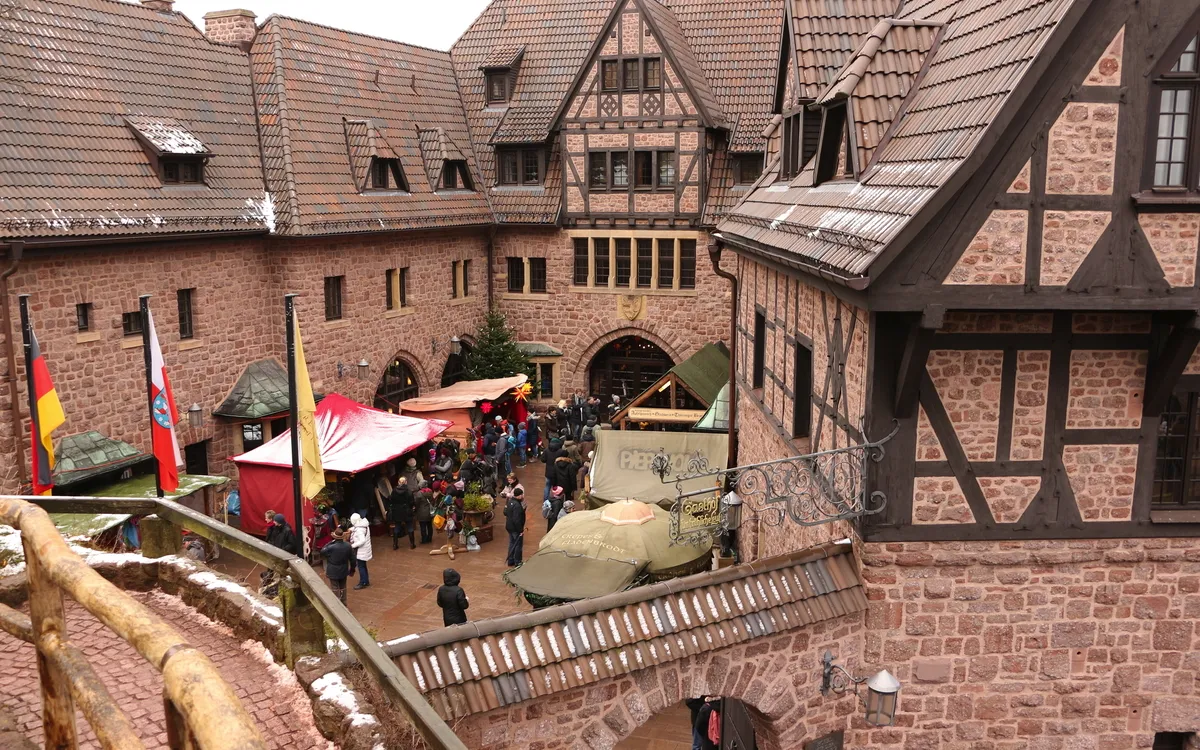 Weihnachtsmarkt auf der Wartburg,