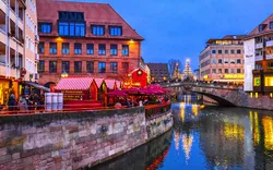 Christkindlmarkt in Nürnberg, Deutschland