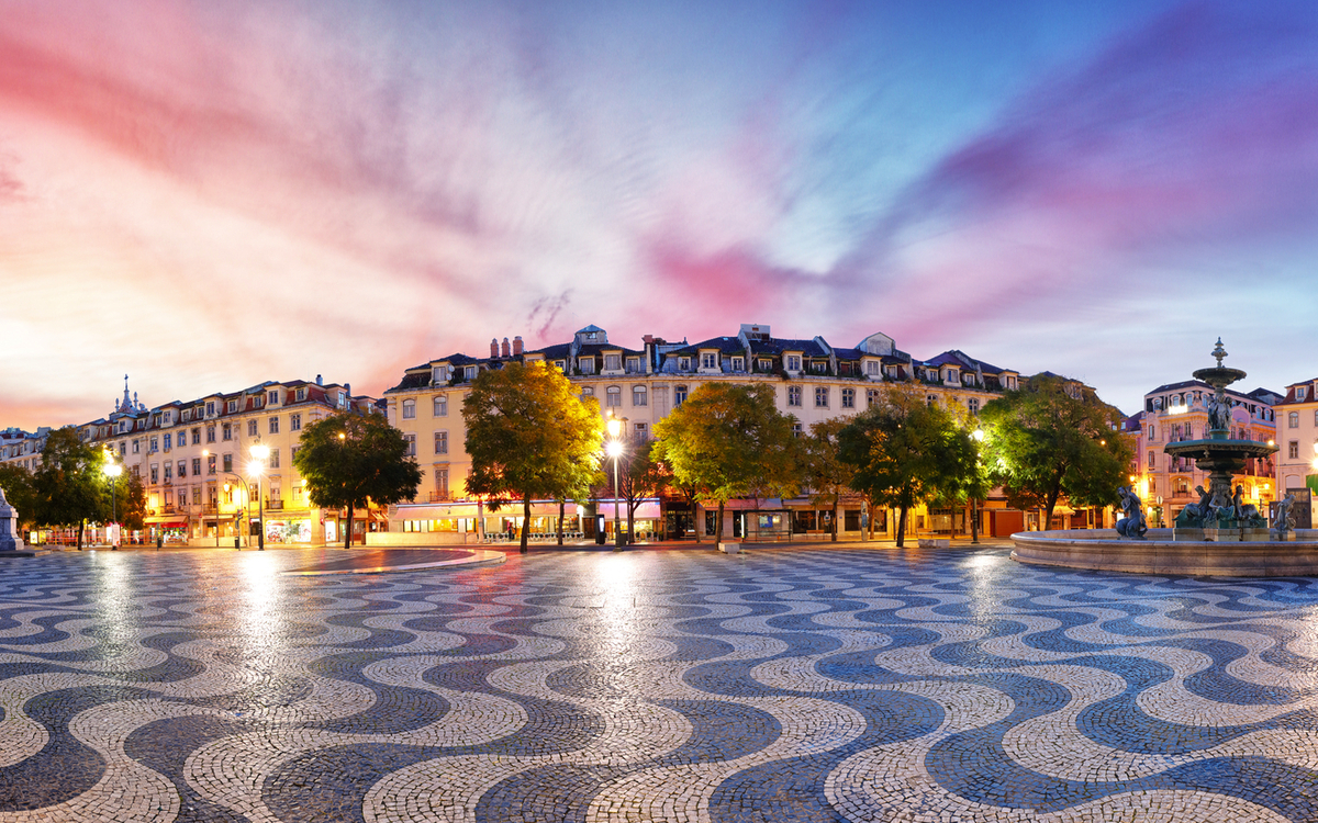 Rossio-Platz in Lissabon, Portugal